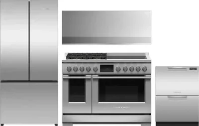 4 Piece Package Includes Refrigerator, Range, Hood And Dishwasher